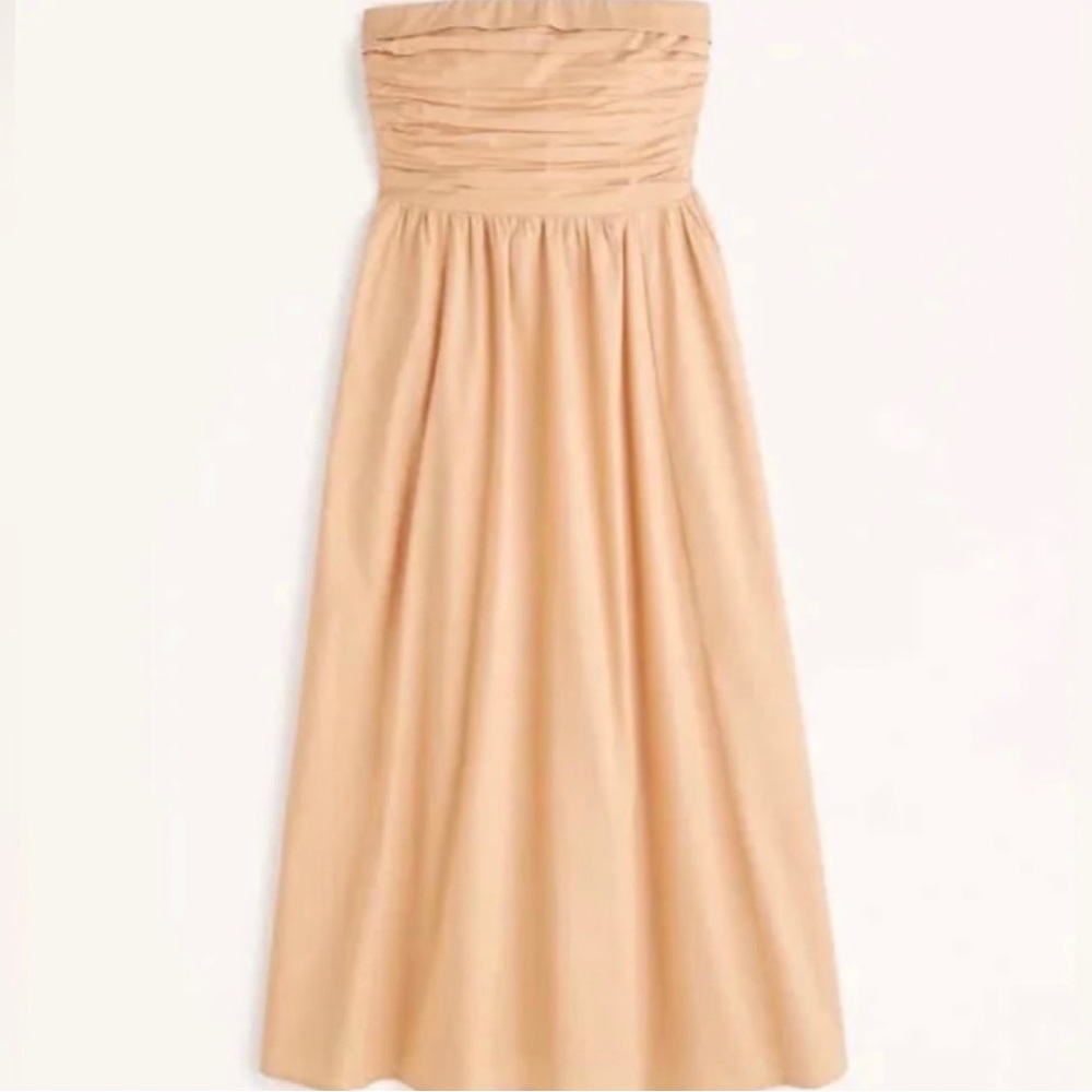 NWT Abercrombie Women’s Poplin MIDI Dress with pockets